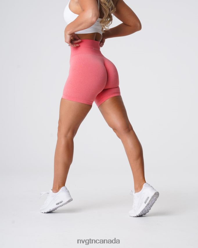 NVGTN Fitness Women Pro Seamless Shorts Coral HJXFTJ381