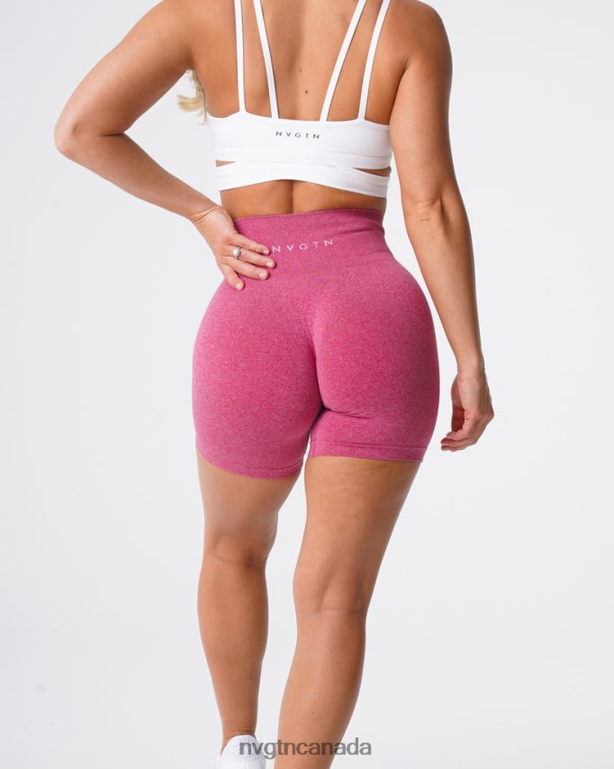 NVGTN Fitness Women Pro Seamless Shorts Crimson HJXFTJ383