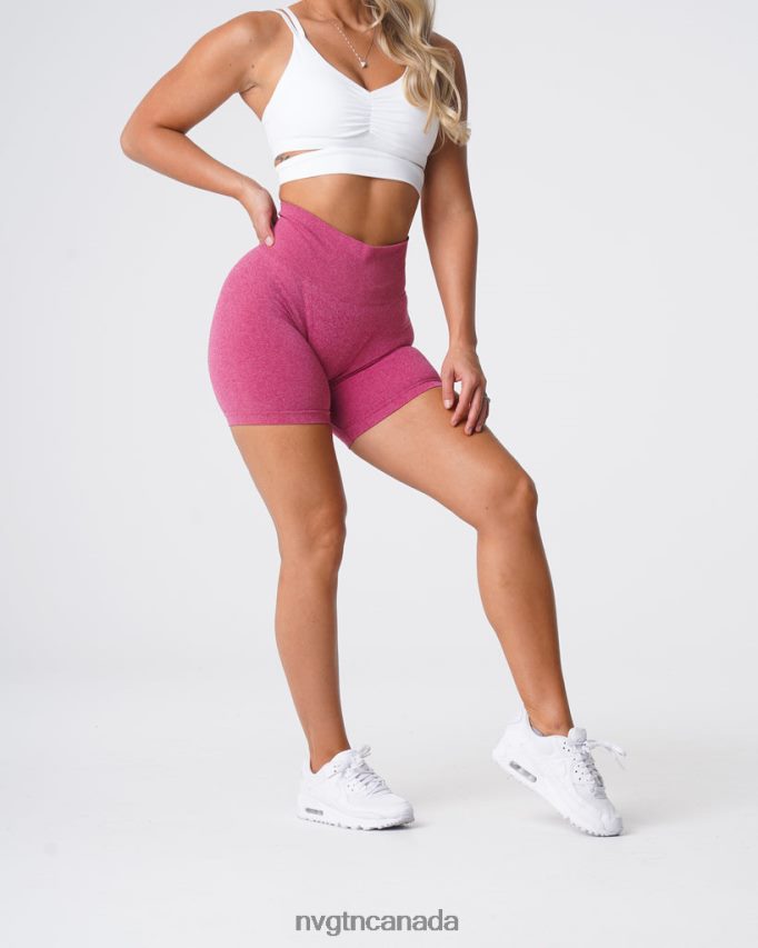 NVGTN Fitness Women Pro Seamless Shorts Crimson HJXFTJ383