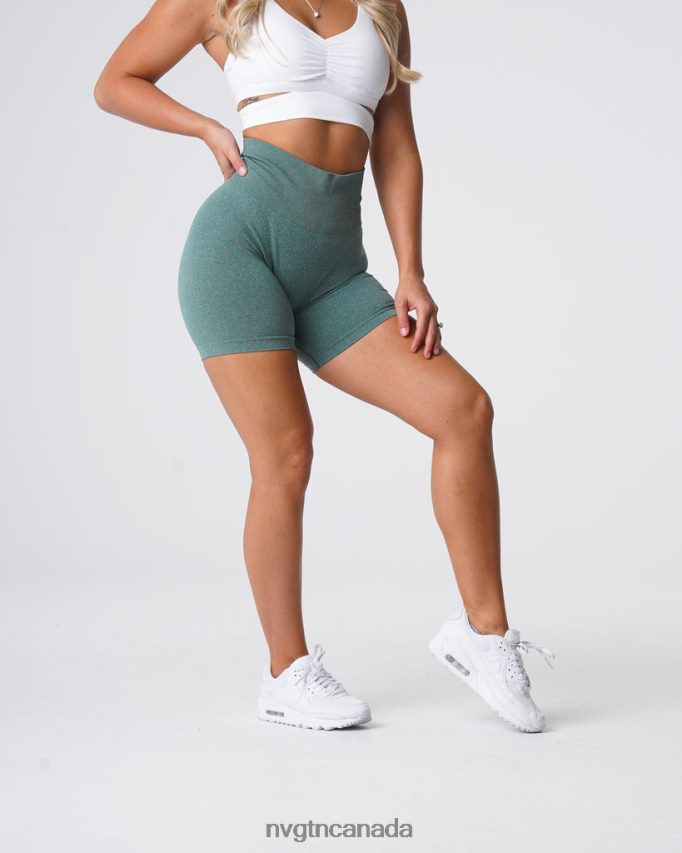NVGTN Fitness Women Pro Seamless Shorts Forest Green HJXFTJ370