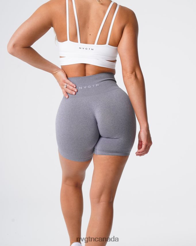 NVGTN Fitness Women Pro Seamless Shorts Grey HJXFTJ358