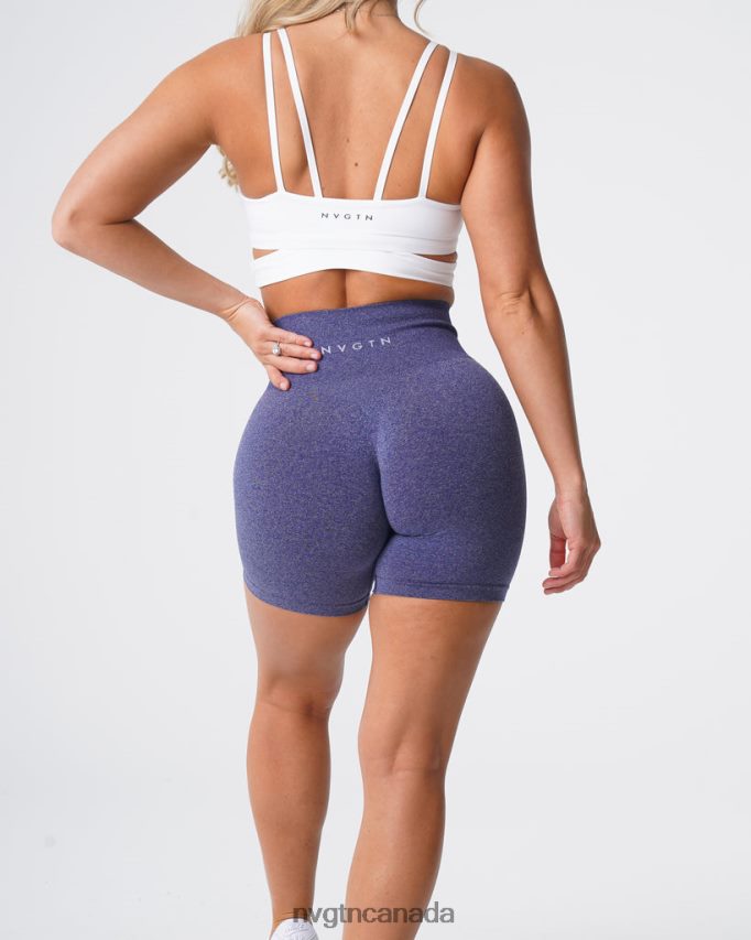 NVGTN Fitness Women Pro Seamless Shorts Indigo HJXFTJ362