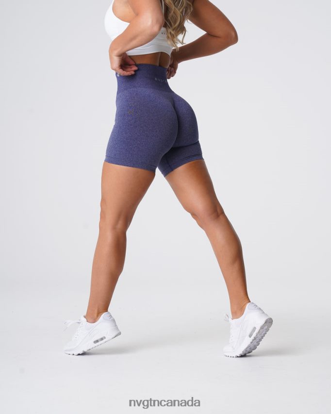 NVGTN Fitness Women Pro Seamless Shorts Indigo HJXFTJ362