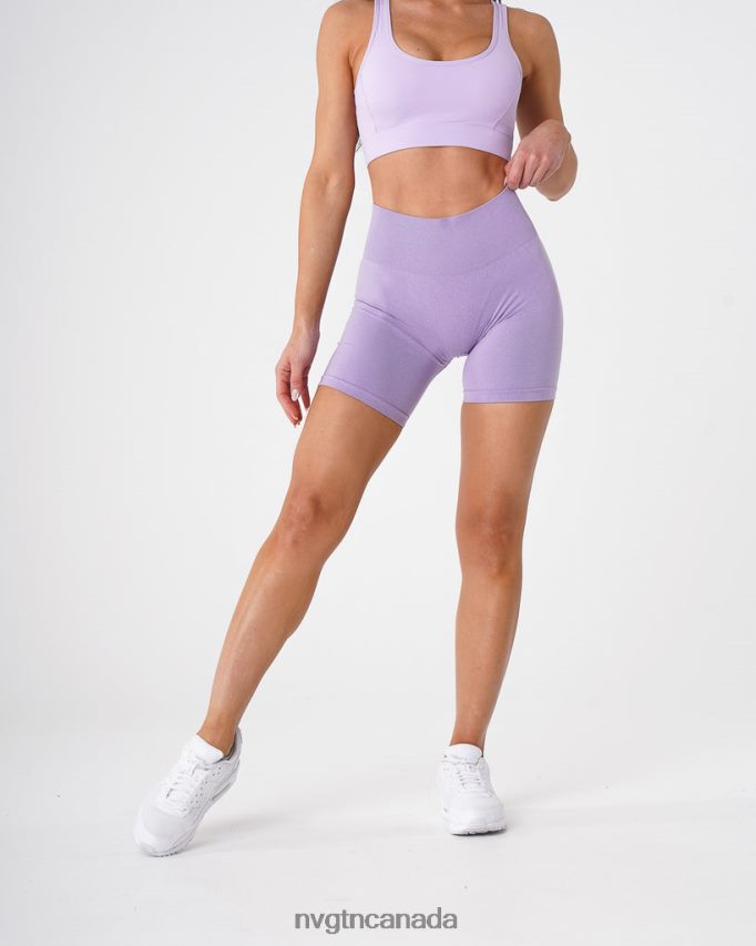 NVGTN Fitness Women Pro Seamless Shorts Lilac HJXFTJ367