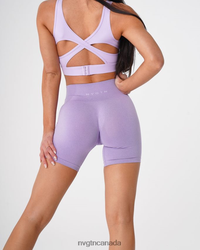 NVGTN Fitness Women Pro Seamless Shorts Lilac HJXFTJ367