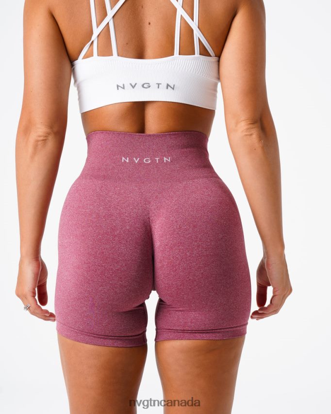 NVGTN Fitness Women Pro Seamless Shorts Maroon HJXFTJ385