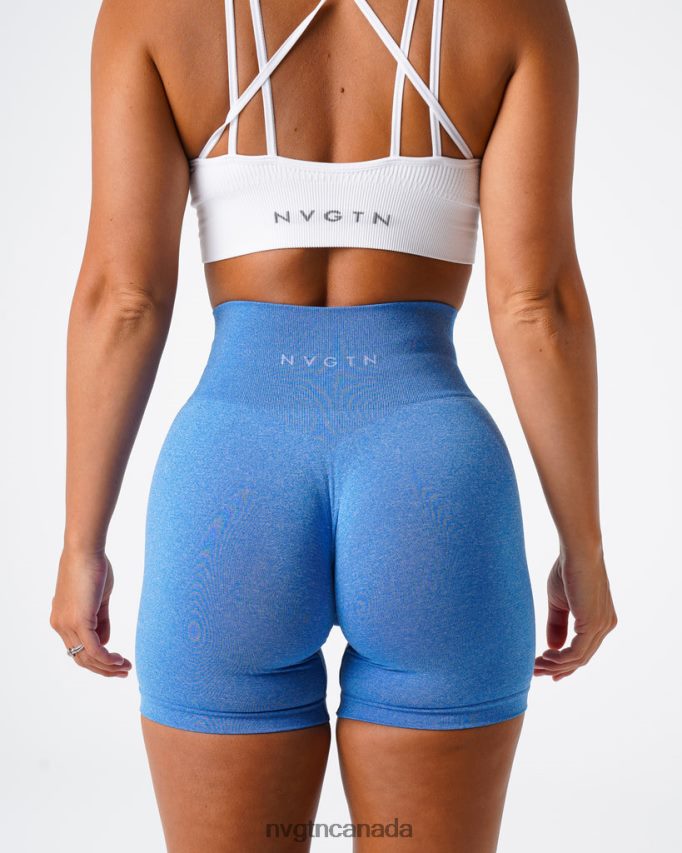 NVGTN Fitness Women Pro Seamless Shorts Ocean Blue HJXFTJ389