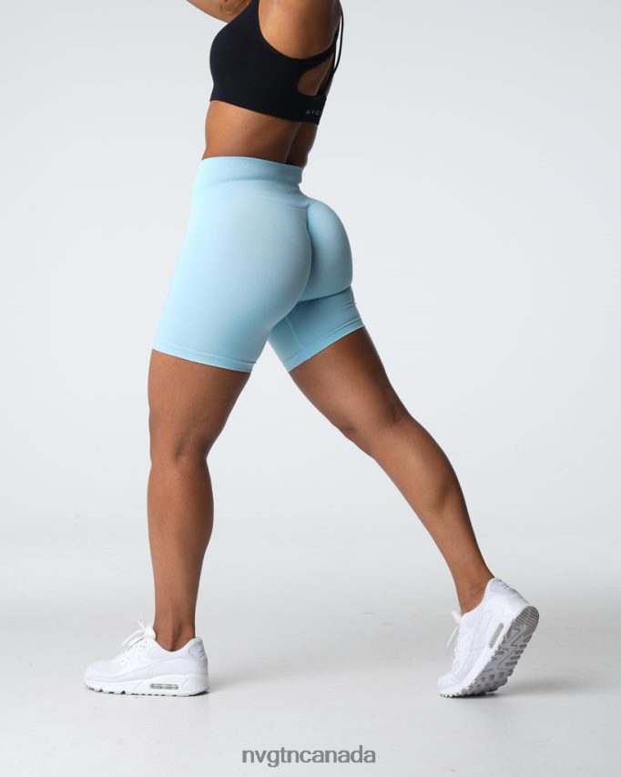 NVGTN Fitness Women Pro Seamless Shorts Pastel Blue HJXFTJ360