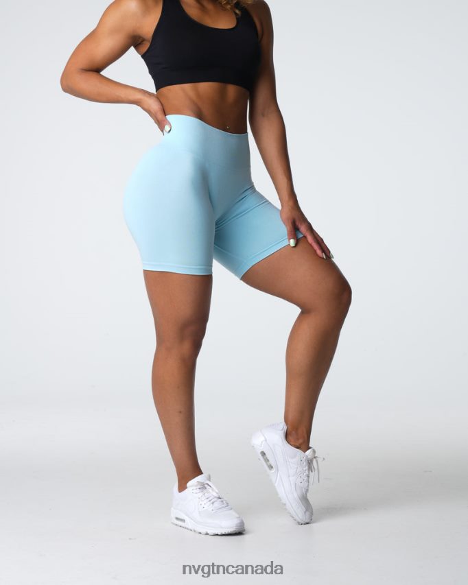 NVGTN Fitness Women Pro Seamless Shorts Pastel Blue HJXFTJ360
