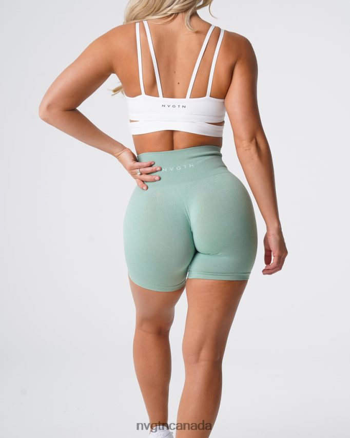 NVGTN Fitness Women Pro Seamless Shorts Sage Green HJXFTJ363