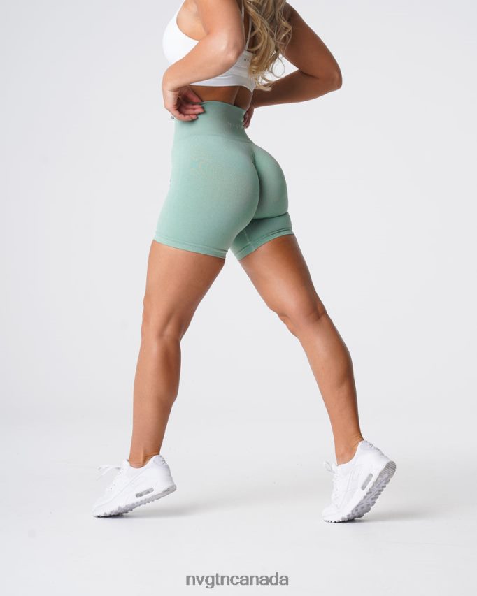 NVGTN Fitness Women Pro Seamless Shorts Sage Green HJXFTJ363