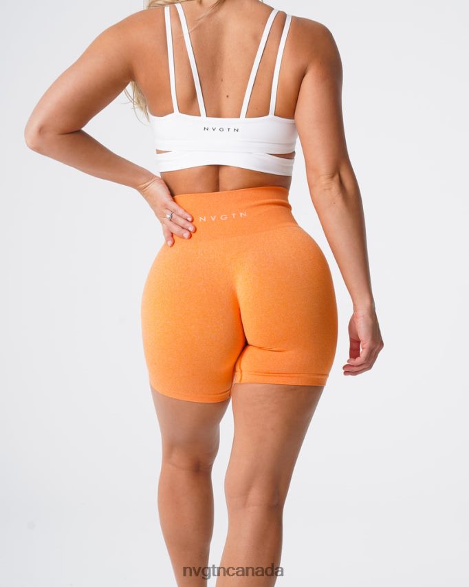 NVGTN Fitness Women Pro Seamless Shorts Sunset Orange HJXFTJ382