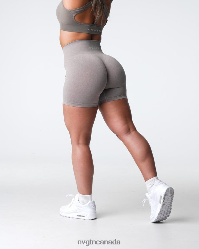 NVGTN Fitness Women Pro Seamless Shorts Taupe HJXFTJ359