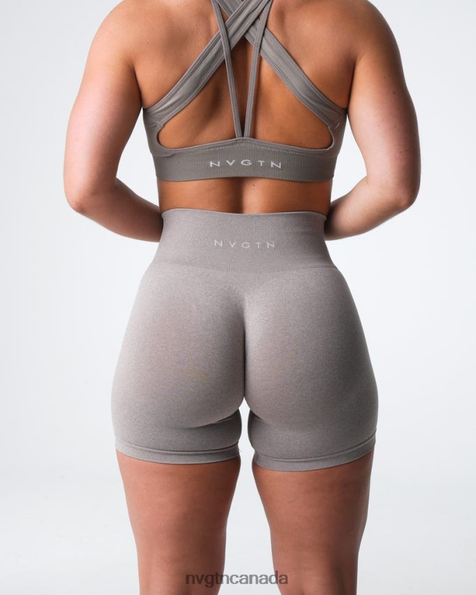 NVGTN Fitness Women Pro Seamless Shorts Taupe HJXFTJ359