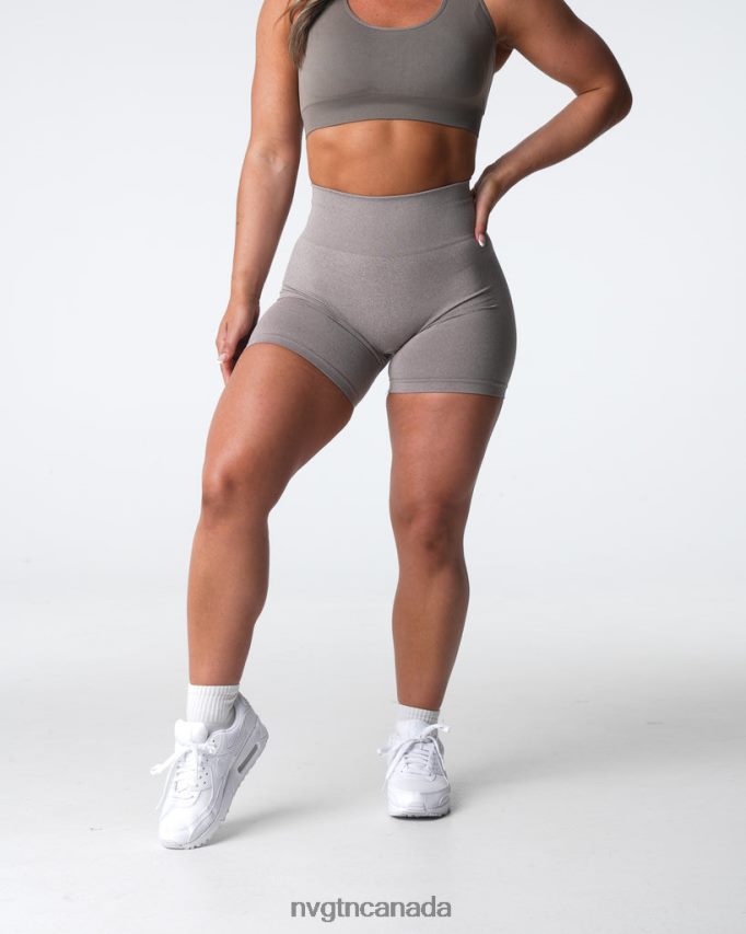 NVGTN Fitness Women Pro Seamless Shorts Taupe HJXFTJ359