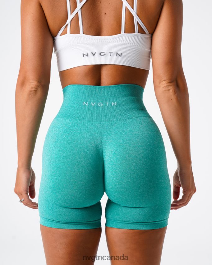 NVGTN Fitness Women Pro Seamless Shorts Turquoise HJXFTJ390