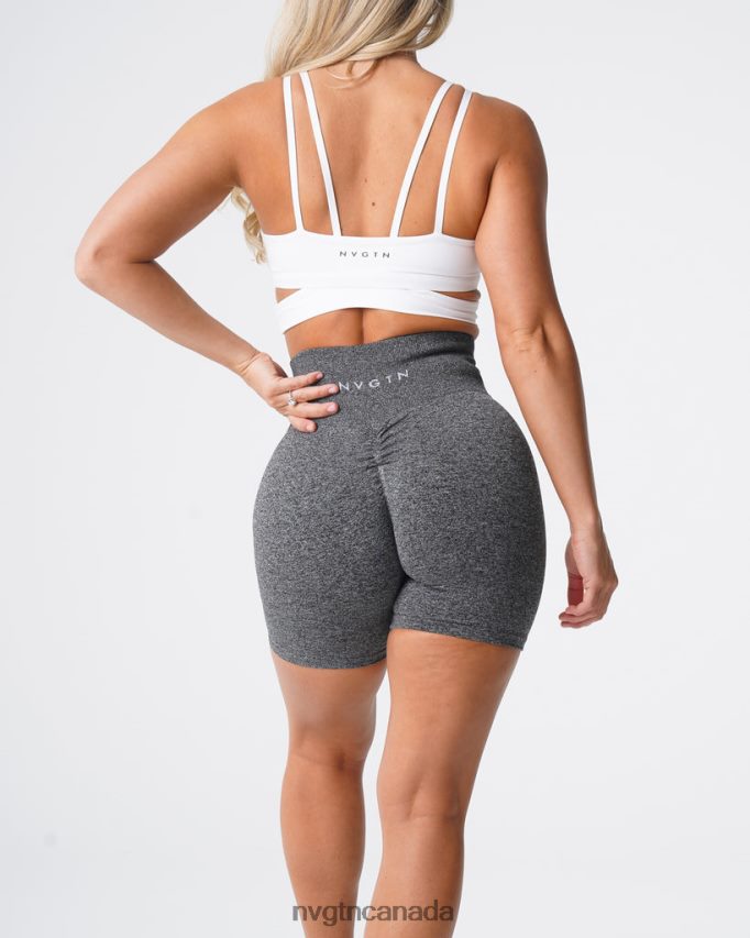 NVGTN Fitness Women Scrunch Seamless Shorts Black Speckled HJXFTJ393