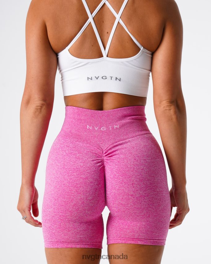 NVGTN Fitness Women Scrunch Seamless Shorts Bubble Gum Pink HJXFTJ426