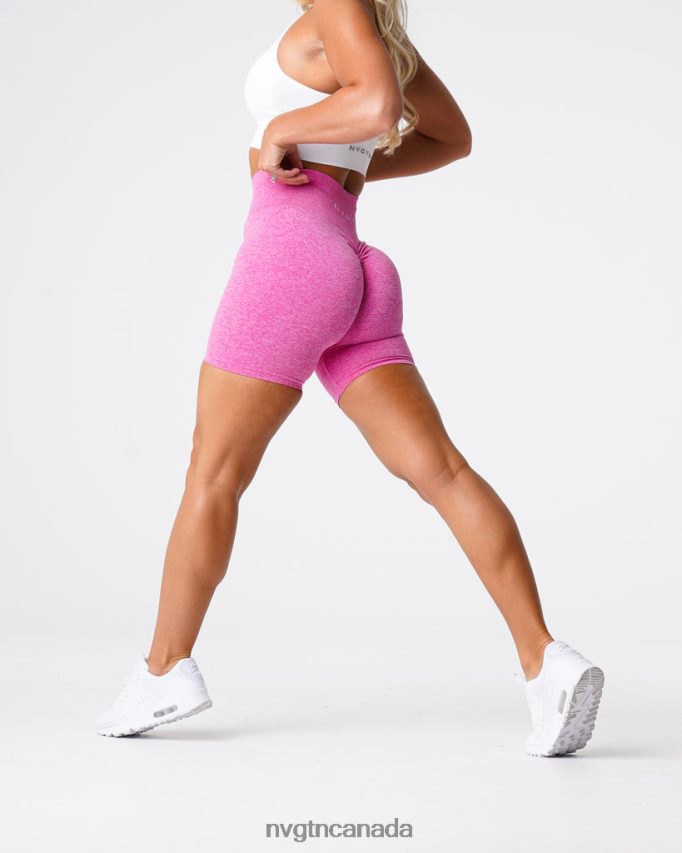NVGTN Fitness Women Scrunch Seamless Shorts Bubble Gum Pink HJXFTJ426