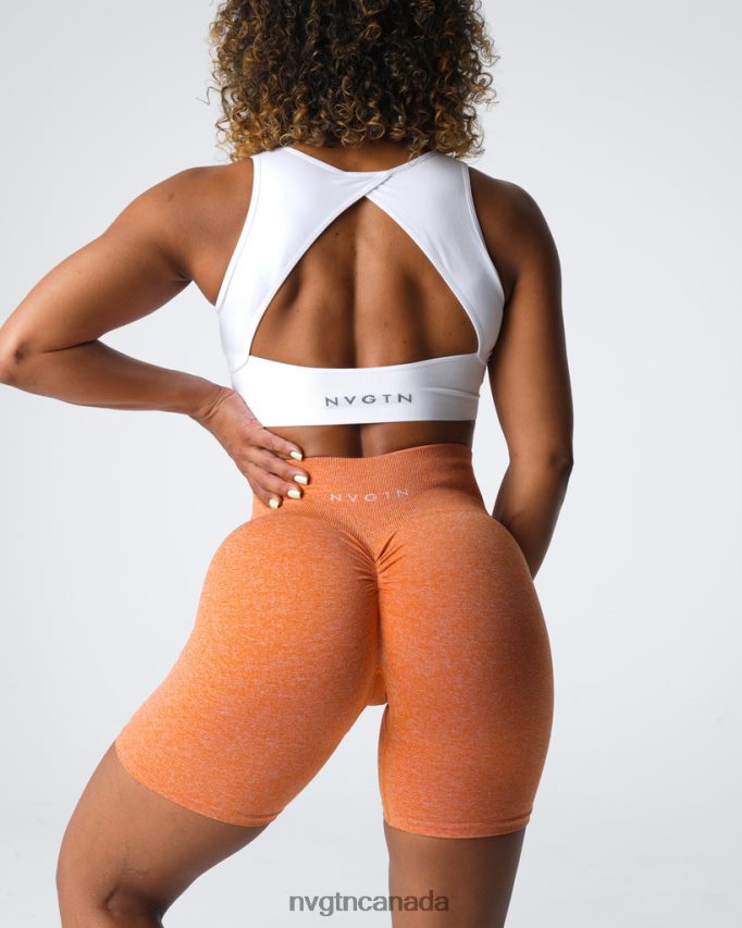 NVGTN Fitness Women Scrunch Seamless Shorts Burnt Orange HJXFTJ401