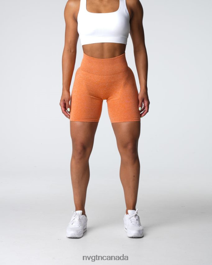 NVGTN Fitness Women Scrunch Seamless Shorts Burnt Orange HJXFTJ401