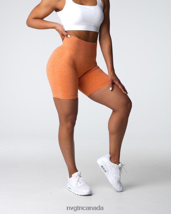 NVGTN Fitness Women Scrunch Seamless Shorts Burnt Orange HJXFTJ401