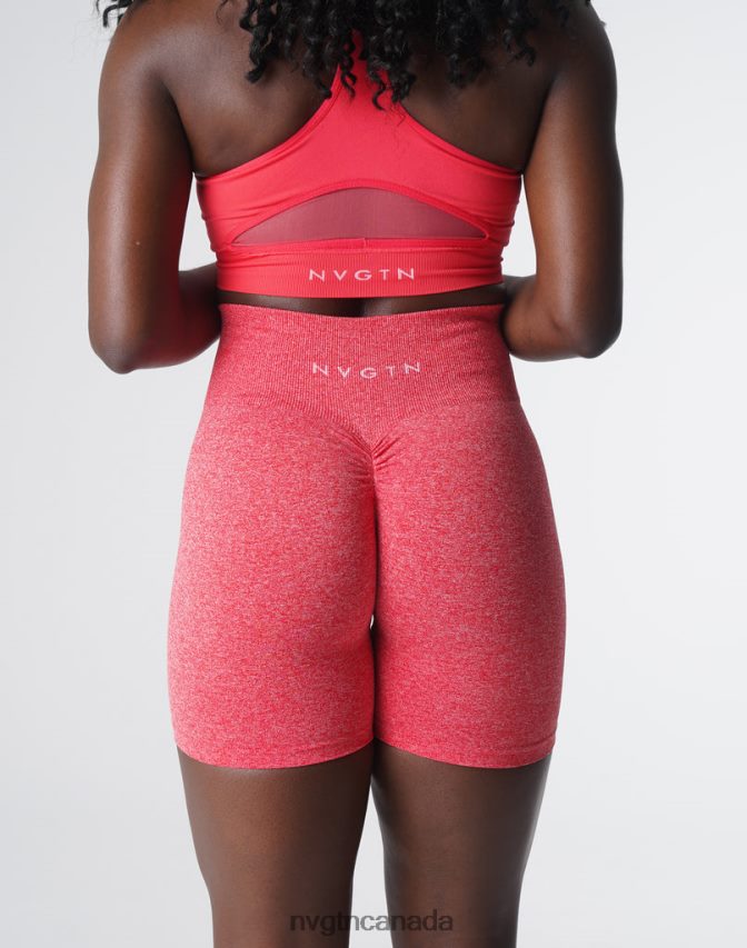 NVGTN Fitness Women Scrunch Seamless Shorts Candy Apple HJXFTJ417