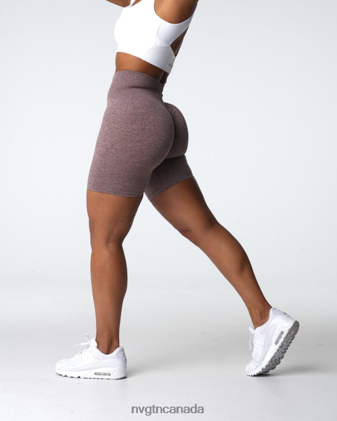 NVGTN Fitness Women Scrunch Seamless Shorts Cocoa HJXFTJ411