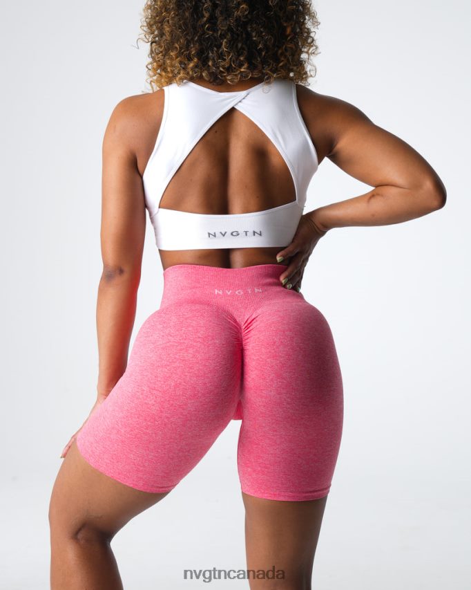 NVGTN Fitness Women Scrunch Seamless Shorts Coral HJXFTJ405