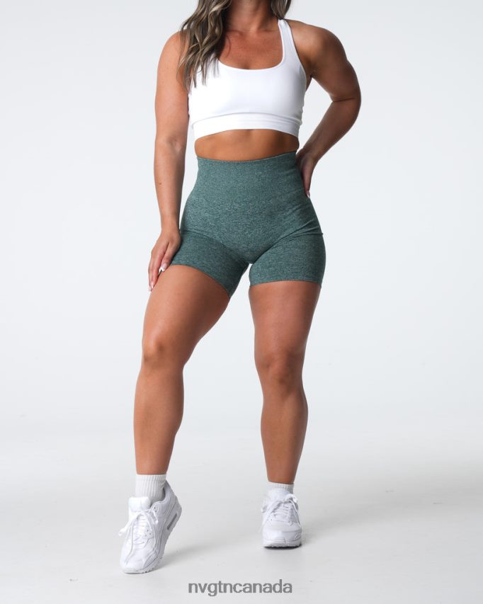 NVGTN Fitness Women Scrunch Seamless Shorts Forest Green HJXFTJ398