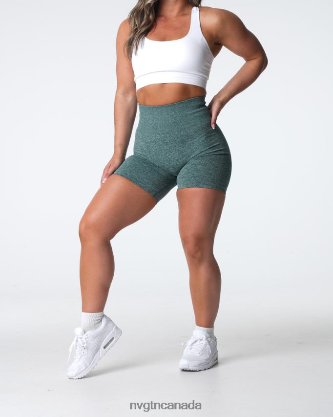 NVGTN Fitness Women Scrunch Seamless Shorts Forest Green HJXFTJ398