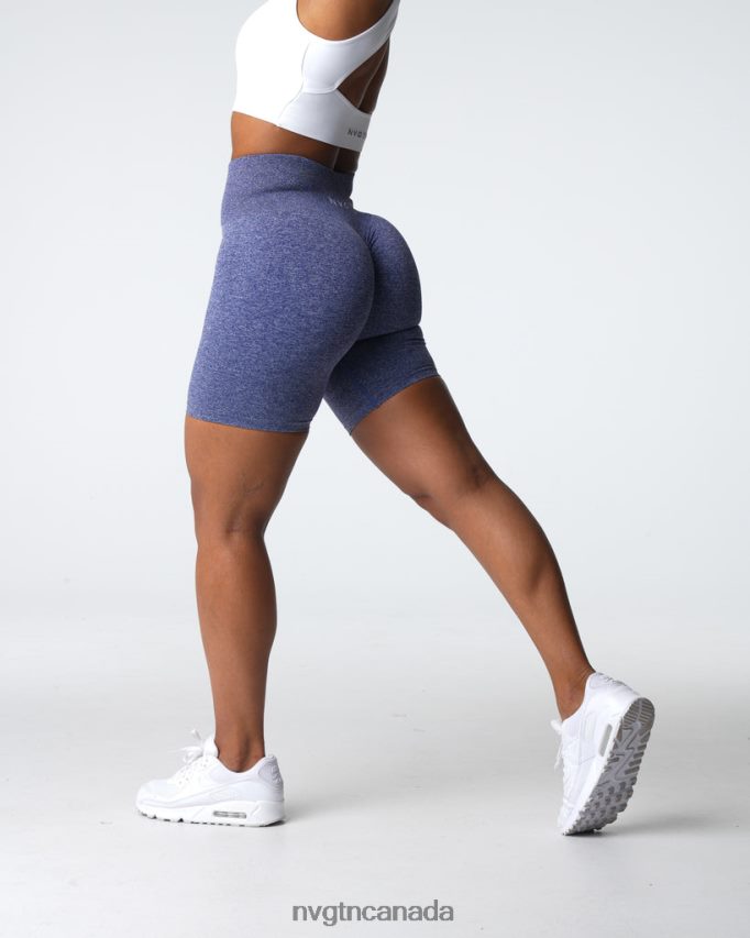 NVGTN Fitness Women Scrunch Seamless Shorts Indigo HJXFTJ400
