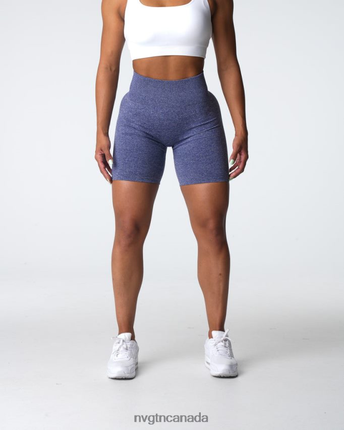 NVGTN Fitness Women Scrunch Seamless Shorts Indigo HJXFTJ400