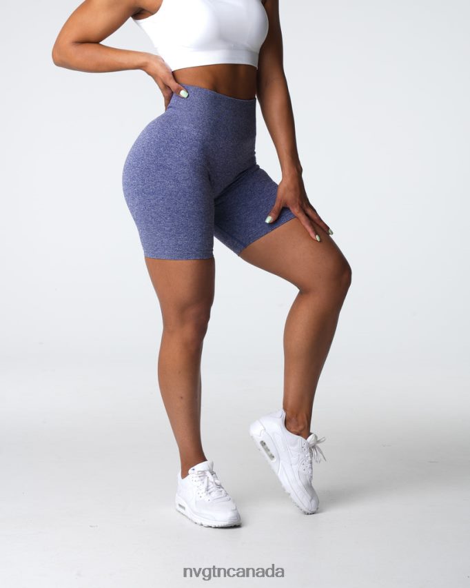 NVGTN Fitness Women Scrunch Seamless Shorts Indigo HJXFTJ400