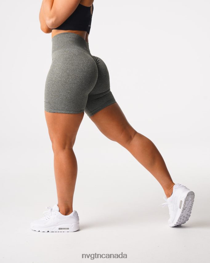 NVGTN Fitness Women Scrunch Seamless Shorts Khaki Green HJXFTJ425