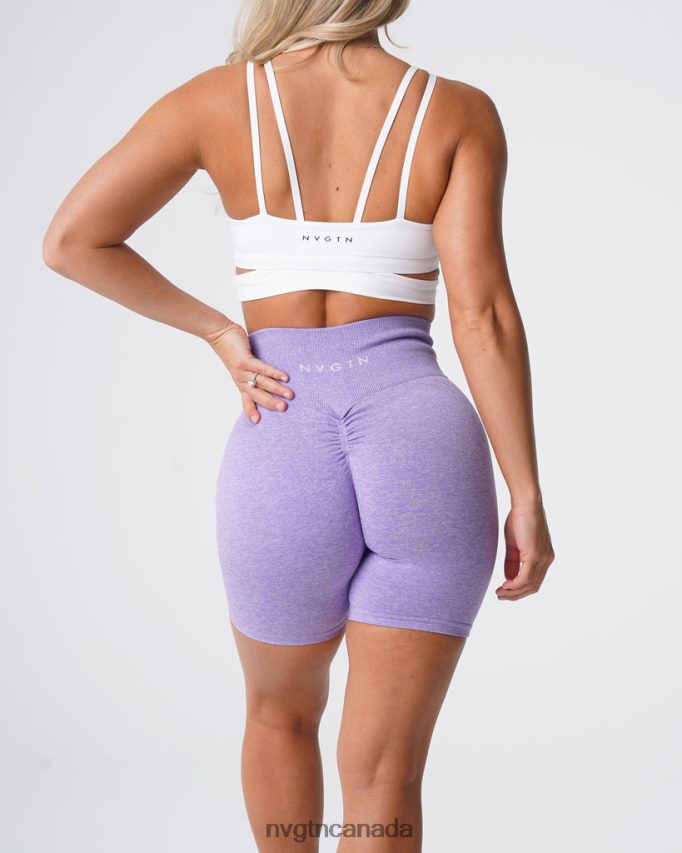 NVGTN Fitness Women Scrunch Seamless Shorts Lilac HJXFTJ420