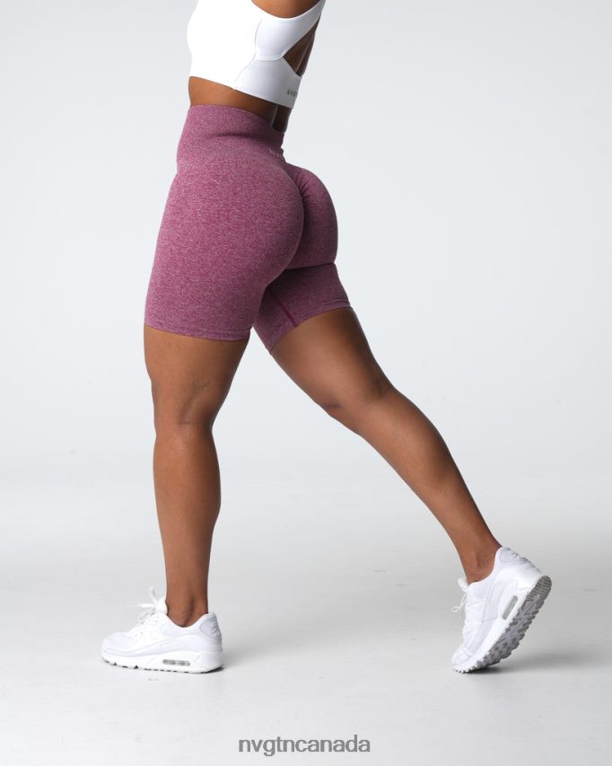 NVGTN Fitness Women Scrunch Seamless Shorts Maroon HJXFTJ410