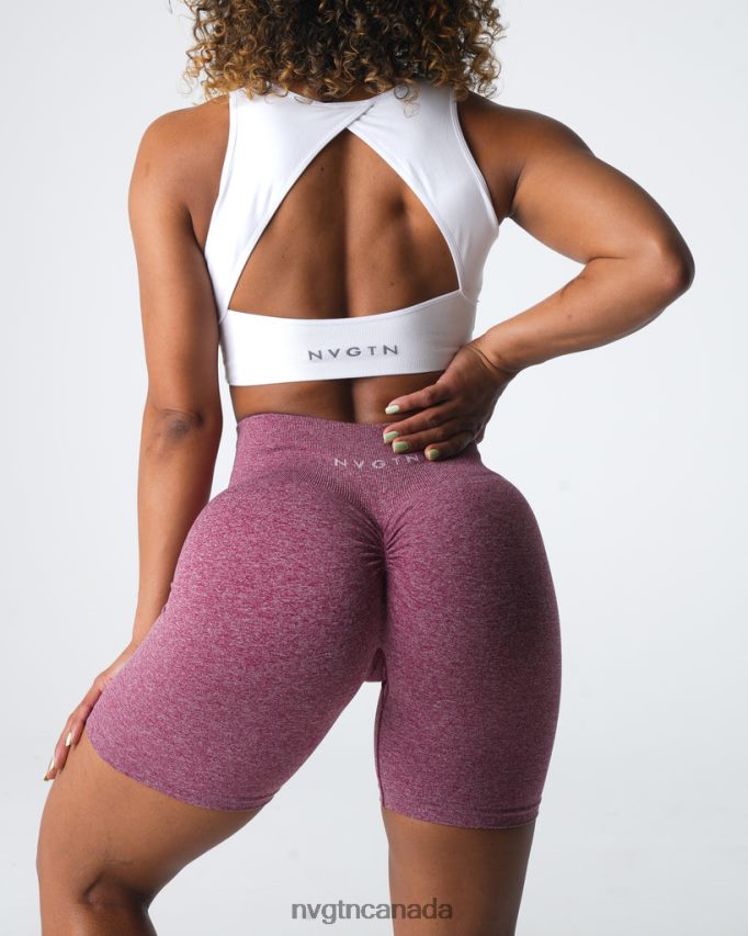 NVGTN Fitness Women Scrunch Seamless Shorts Maroon HJXFTJ410