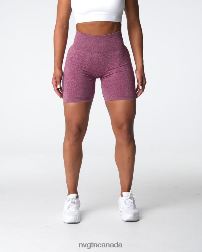 NVGTN Fitness Women Scrunch Seamless Shorts Maroon HJXFTJ410