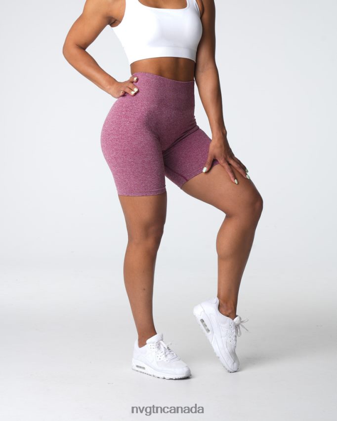 NVGTN Fitness Women Scrunch Seamless Shorts Maroon HJXFTJ410