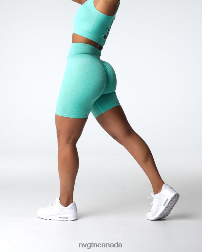 NVGTN Fitness Women Scrunch Seamless Shorts Mint HJXFTJ406