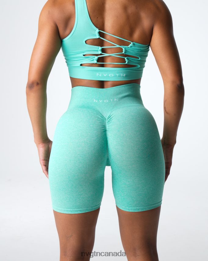 NVGTN Fitness Women Scrunch Seamless Shorts Mint HJXFTJ406