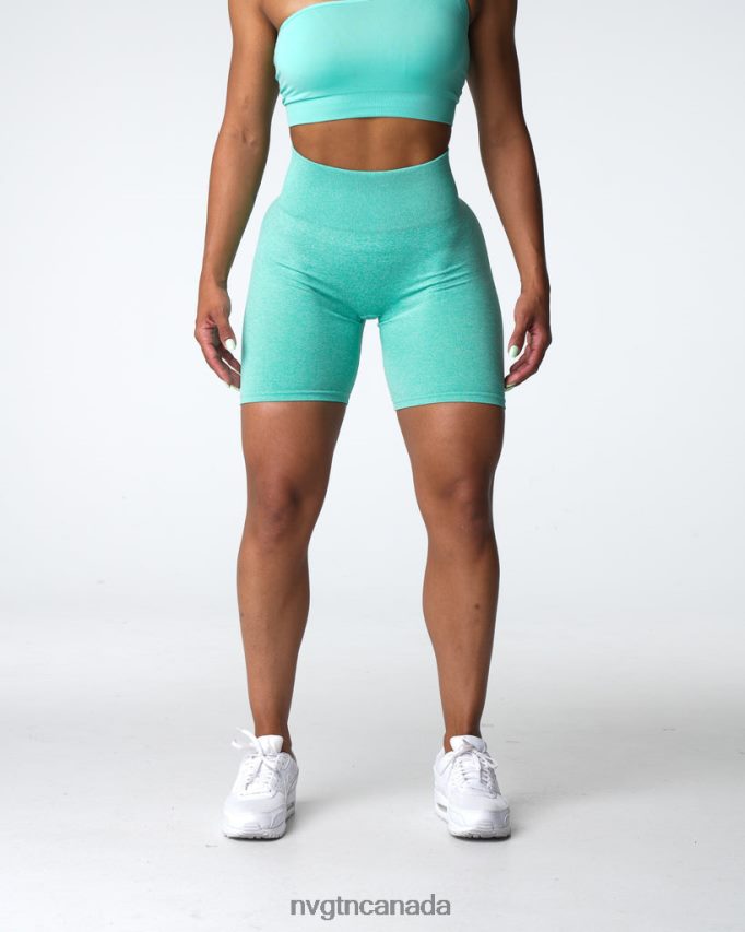 NVGTN Fitness Women Scrunch Seamless Shorts Mint HJXFTJ406