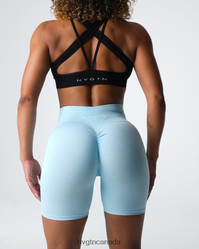 NVGTN Fitness Women Scrunch Seamless Shorts Pastel Blue HJXFTJ396