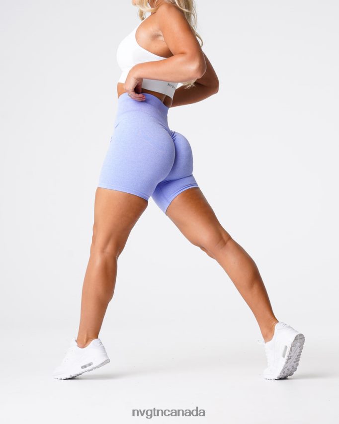NVGTN Fitness Women Scrunch Seamless Shorts Periwinkle HJXFTJ422