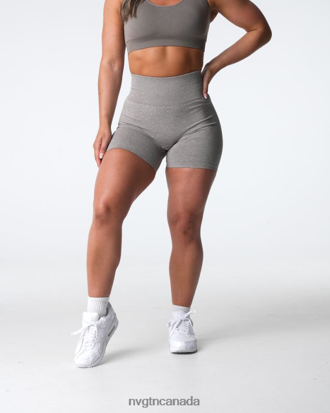 NVGTN Fitness Women Scrunch Seamless Shorts Taupe HJXFTJ395