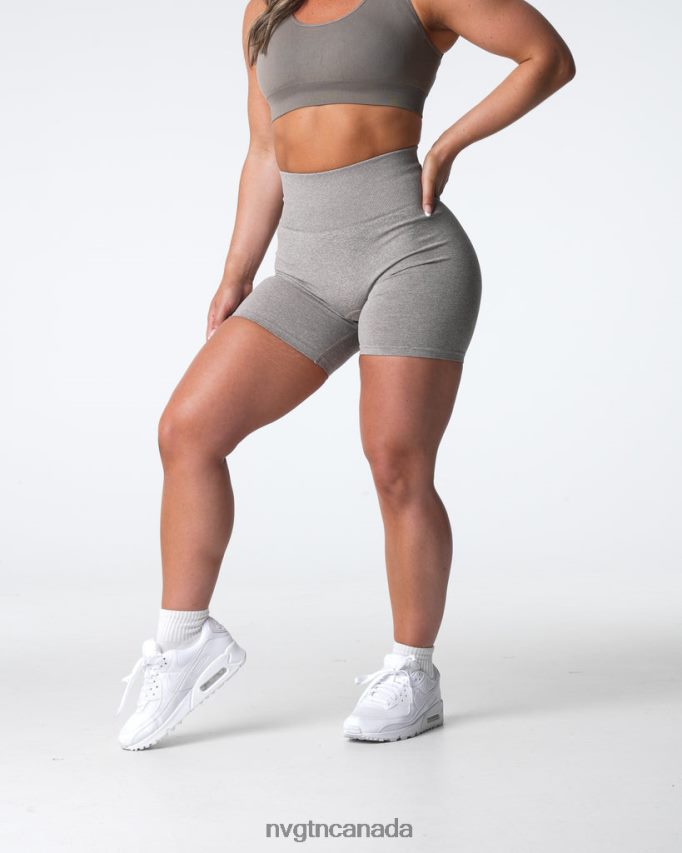 NVGTN Fitness Women Scrunch Seamless Shorts Taupe HJXFTJ395