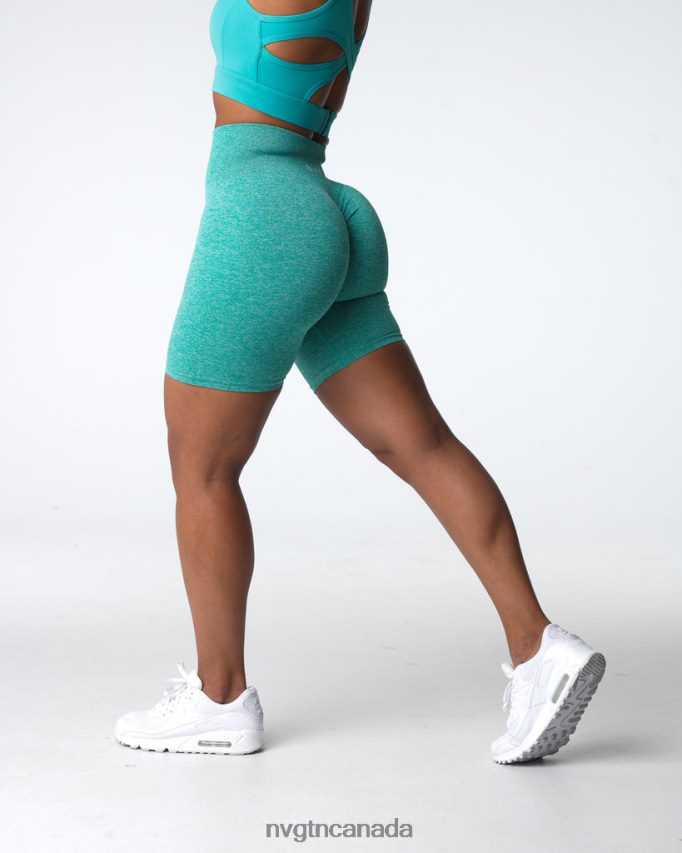 NVGTN Fitness Women Scrunch Seamless Shorts Turquoise HJXFTJ413