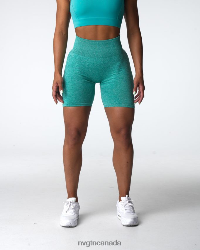 NVGTN Fitness Women Scrunch Seamless Shorts Turquoise HJXFTJ413