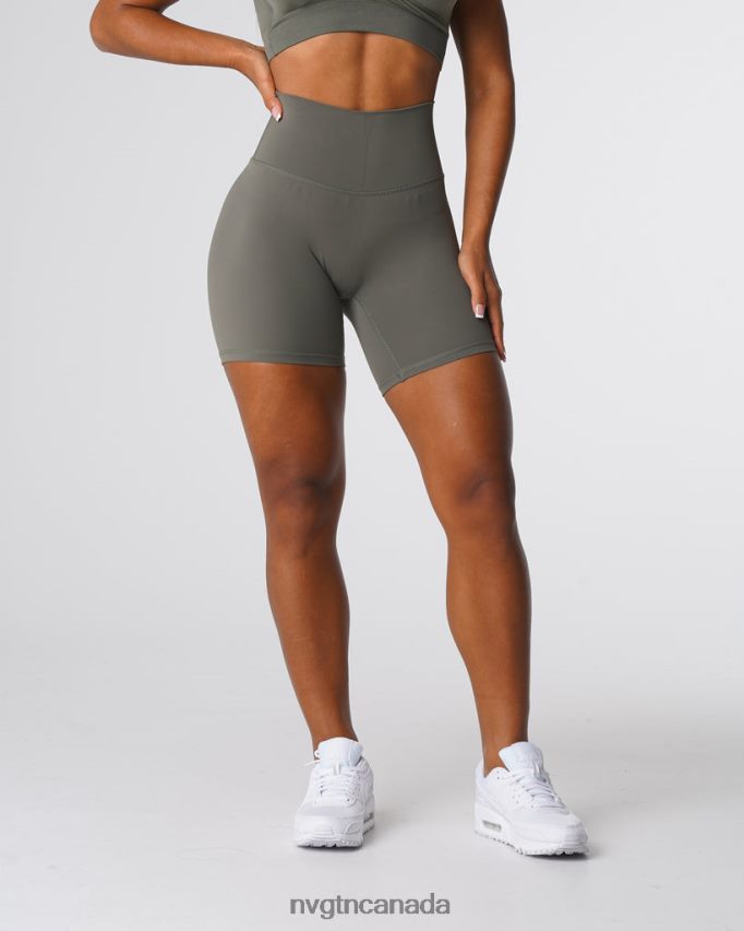NVGTN Fitness Women Signature 2.0 Shorts Khaki Green HJXFTJ458